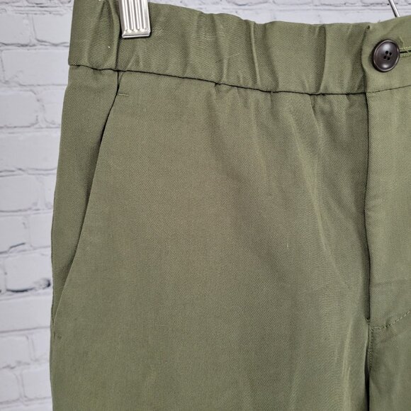 Everlane Green Uniform Twill Stretch Mid Rise Shorts Size Small S (28x6.5) - Picture 5 of 11